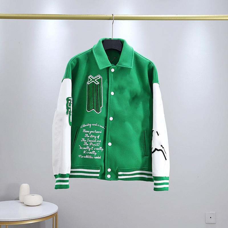 Designer Men's Outerwear Jacket Fashion Brand Jacket L Retro Loose Long Sleeve Green Baseball Men Hip Hop Fall Varsity Coats Size -3XL
Designer Men's Outerwear Jacket Fashion Brand Jacket L Retro Loose Long Sleeve Green Baseball Men Hip Hop Fall Varsity Coats Size -3XL