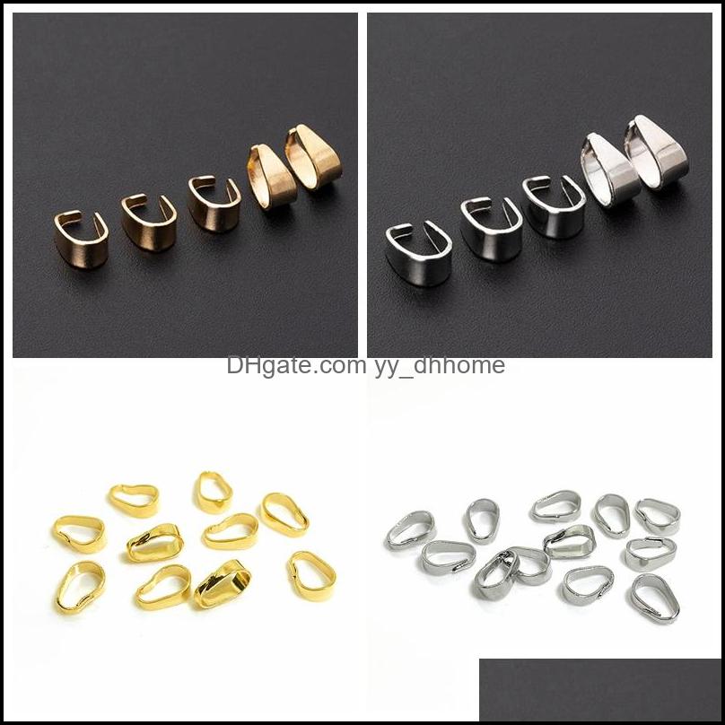 Clasps Hooks 100Pcs Clasp Connectors Pinch Bails For Pendant Necklace Jewelry Making Snap Clip Charms Iron Plating Cha Dhseller2010 Dhwuz