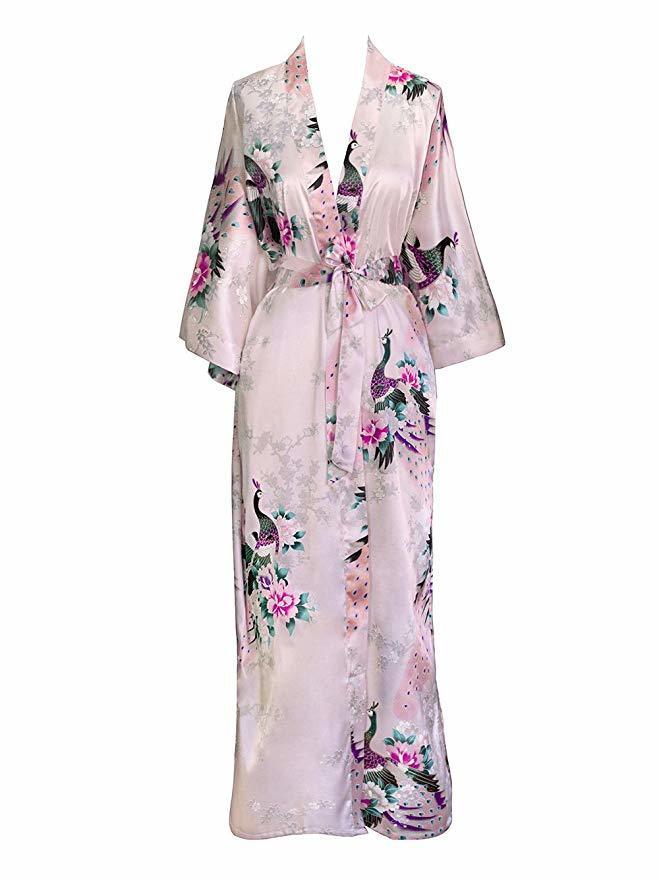 Women's Robe FZSLCYIYI Kimono Sexy FlOral bridal Bridesmaid s Woman Flower Party Wedding Long Sleepwear Bathrobe 220830