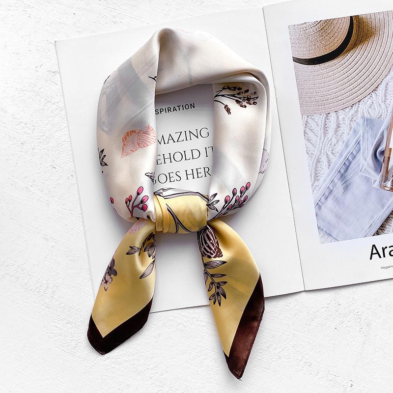 Scarves 2022 Sunscreen Shawls Korean Style Beach Silk Four Seasons 70X70CM Kerchief Print Square Headcloth
Scarves 2022 Sunscreen Shawls Korean Style Beach Silk Four Seasons 70X70CM Kerchief Print Square Headcloth