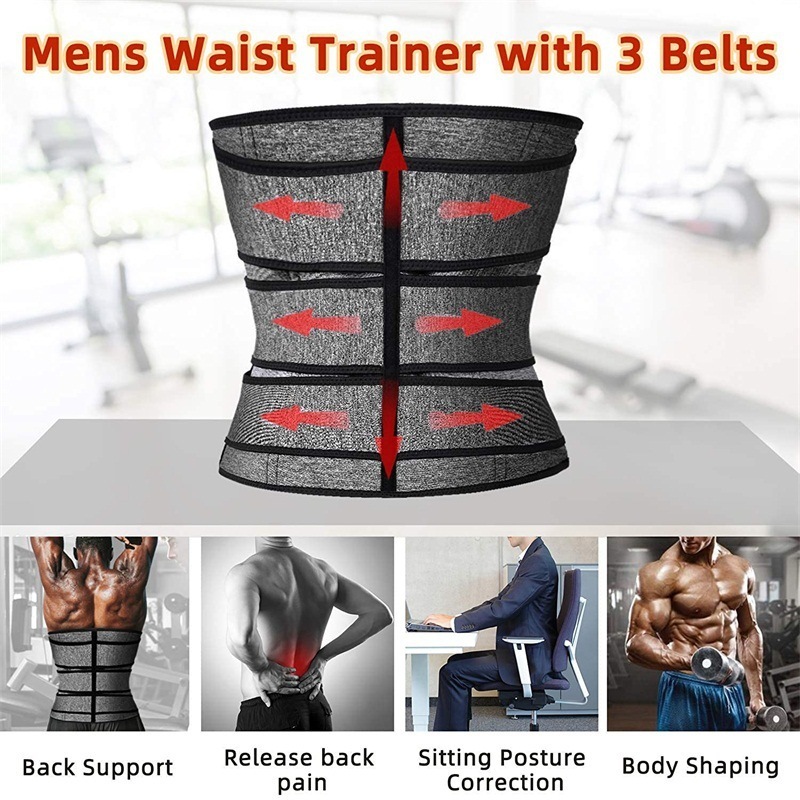 Men's Body Shapers Men Waist Trainer Slimming Belt Modeling Strap Sheath Fitness Weight Loss Belly control GYM Workout Trimmer Corset 220830
