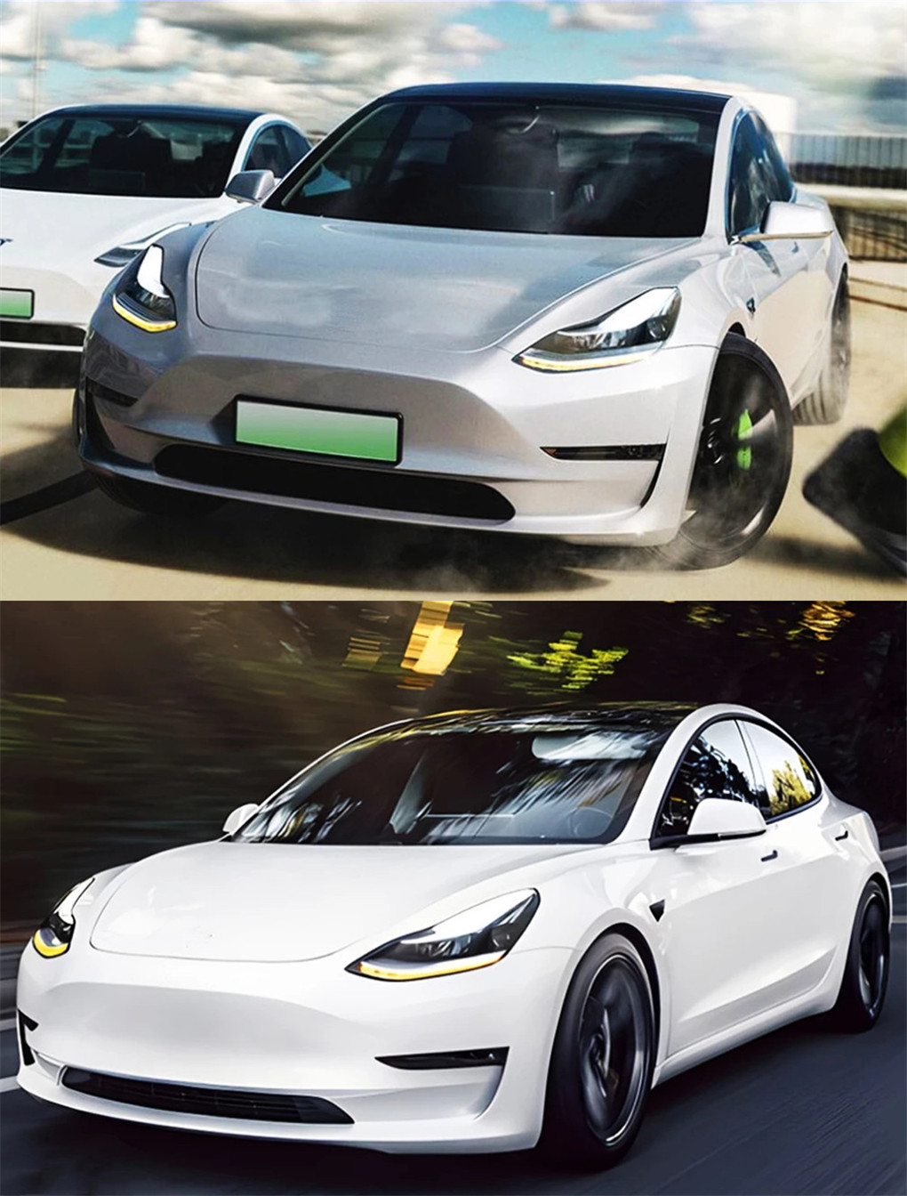 Auto Styling Front Lamp for Tesla Model 3 20 17-2022 Car Headlight Model Y LED Turn Signal Driving Lights