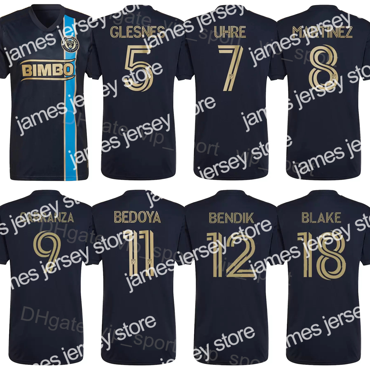Soccer Jerseys 22-23 MLS Philadelphia Union 6 GAZDAG Soccer Jerseys 9 CARRANZA 11 BEDOYA 19 BURKE 7 UHRE 27 WAGNER 5 GLESNES 3 ELLIOTT 18 BLAKE 8 MARTINEZ, Black
Soccer Jerseys 22-23 MLS Philadelphia Union 6 GAZDAG Soccer Jerseys 9 CARRANZA 11 BEDOYA 19 BURKE 7 UHRE 27 WAGNER 5 GLESNES 3 ELLIOTT 18 BLAKE 8 MARTINEZ, Black
