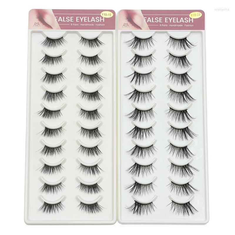 False Eyelashes 10 Pairs Crisscross Half Lashes 3D Faux Mink Hair Natural Long Thickness Fluffy Handmade Eyelash Extension Tools
False Eyelashes 10 Pairs Crisscross Half Lashes 3D Faux Mink Hair Natural Long Thickness Fluffy Handmade Eyelash Extension Tools