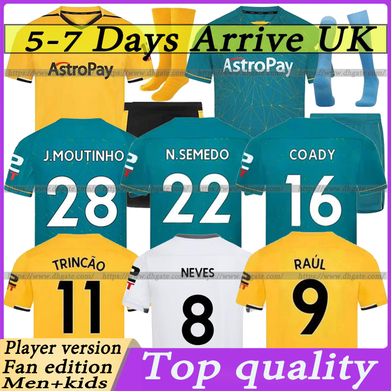 22 23 Wolves Soccer Jerseys RAUL NETO NEVES 2022 2023 Third Wanderers KILMAN J.OTTO PODENCE HEE CHAN TRINCAO Wolverhampton Top Football Shirts Men Kids kit uniforms, 2223 players version home
22 23 Wolves Soccer Jerseys RAUL NETO NEVES 2022 2023 Third Wanderers KILMAN J.OTTO PODENCE HEE CHAN TRINCAO Wolverhampton Top Football Shirts Men Kids kit uniforms, 2223 players version home