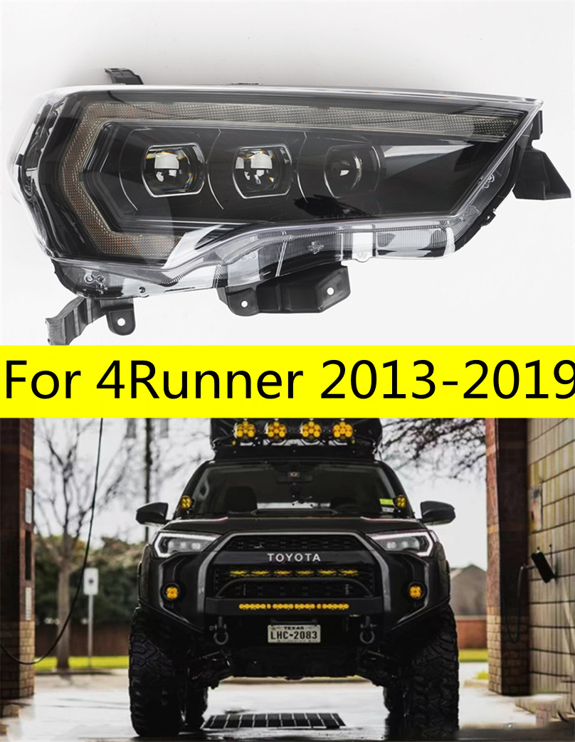 Car Tuning LED Headlight For Toyota 4Runner 20 13-20 19 LED Light High Beam Daytime Running Headlights Accessories