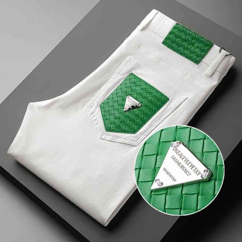 Man's pant BV's Bottega Ven Bv Woven Back Pocket International Luxury High-end White Jeans Men's Straight Tube Fit Leisure Pants high-grade luxury pant
Man's pant BV's Bottega Ven Bv Woven Back Pocket International Luxury High-end White Jeans Men's Straight Tube Fit Leisure Pants high-grade luxury pant