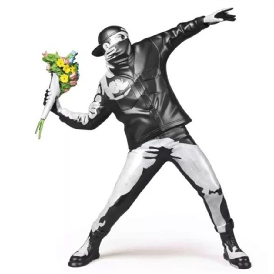 Modern Art Banksy Flower Bomber Concrete Version England Street Art Sculpture Statue Bomber Polystone Figure Collectible Art203D
Modern Art Banksy Flower Bomber Concrete Version England Street Art Sculpture Statue Bomber Polystone Figure Collectible Art203D