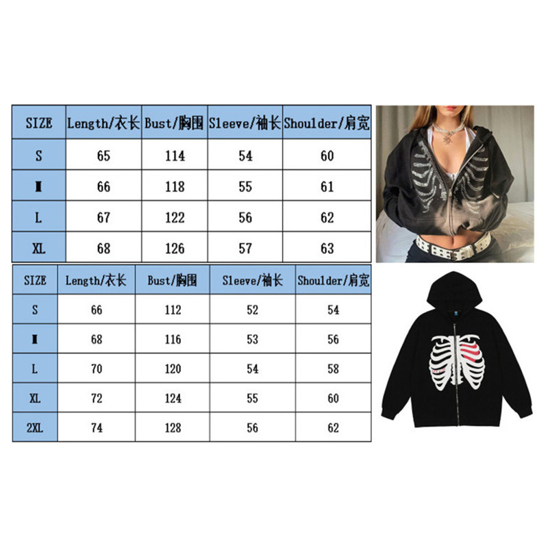 Womens Hoodies Sweatshirts Y2K Clothes Zip Up Hoodies Sweatshirts Sudaderas Summer Women Jacket Grunge Hooded Streetwear for Teen Girls Ropa Mujer 220