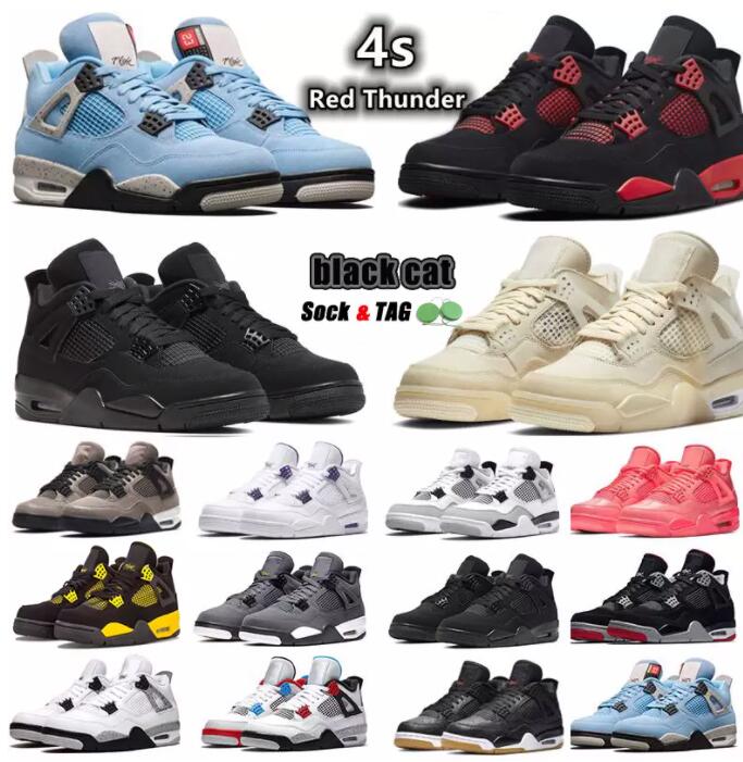 Jumpman 4 4S men women retro basketball shoes OG Red Thunder Sail Black Cat White Oreo Pure Money Infrared Military Metallic Purple Cool Grey Motorsports mens sneaker, 17
Jumpman 4 4S men women retro basketball shoes OG Red Thunder Sail Black Cat White Oreo Pure Money Infrared Military Metallic Purple Cool Grey Motorsports mens sneaker, 17