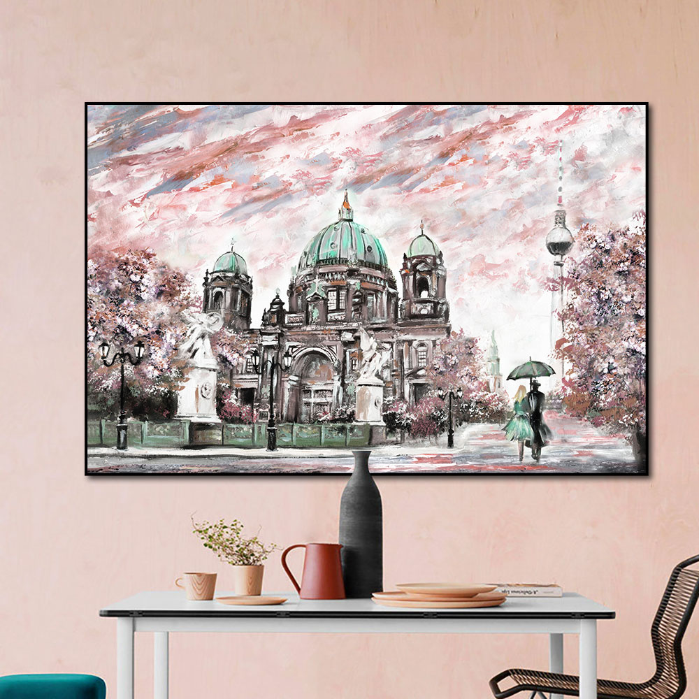 Abstract Lovers Walking In the Street Oil Painting Printed On Canvas Nordic Building Posters And Prints Wall Art For Home Decor
Abstract Lovers Walking In the Street Oil Painting Printed On Canvas Nordic Building Posters And Prints Wall Art For Home Decor