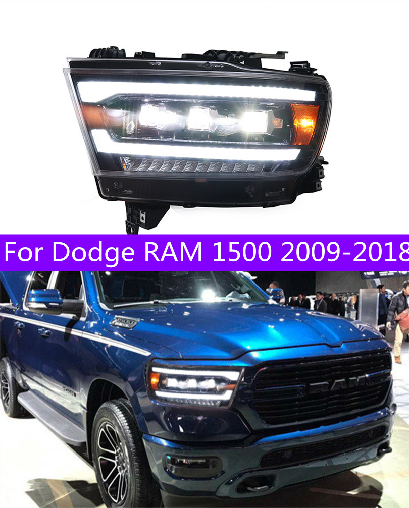 LED Headlight for Dodge RAM 1500 2009-20 18 Headlights RAM 2500 DRL Turn Signal Fog Lights High Beam Headlamp