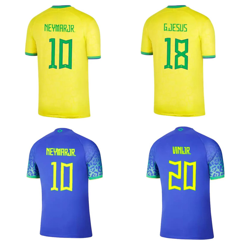 Soccer Jerseys Top 2022 world cup brasil Jerseys PAQUETA COUTINHO Soccer jersey 2023 bRAZILS FIRMINO 22 23 football shirt VINI JR ANTONY SILVA DANI ALVES