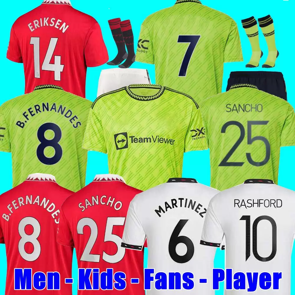 Fans Player 22 23 SANCHO soccer jerseys BRUNO FERNANDES MAN uTd RASHFORD football shirt 2022 2023 men kids kit Elanga MARTINEZ FRED MALACIA ERIKSEN MANCHESTERS Shaw, 22/23 3rd aldult
Fans Player 22 23 SANCHO soccer jerseys BRUNO FERNANDES MAN uTd RASHFORD football shirt 2022 2023 men kids kit Elanga MARTINEZ FRED MALACIA ERIKSEN MANCHESTERS Shaw, 22/23 3rd aldult