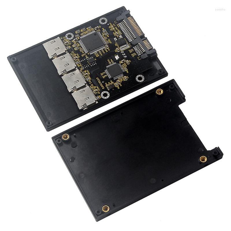 Computer Cables 2.5 Inch 4 TF To SATA Adapter Card Self-Made SSD Solid State Drive For Micro-SD Group RAID
Computer Cables 2.5 Inch 4 TF To SATA Adapter Card Self-Made SSD Solid State Drive For Micro-SD Group RAID