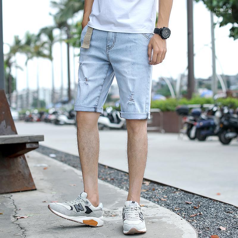 Men's Jeans Men's Shorts Men Knee Lenght Denim Man Homme Pants Trousers Casual Ripped, Blue
Men's Jeans Men's Shorts Men Knee Lenght Denim Man Homme Pants Trousers Casual Ripped, Blue
