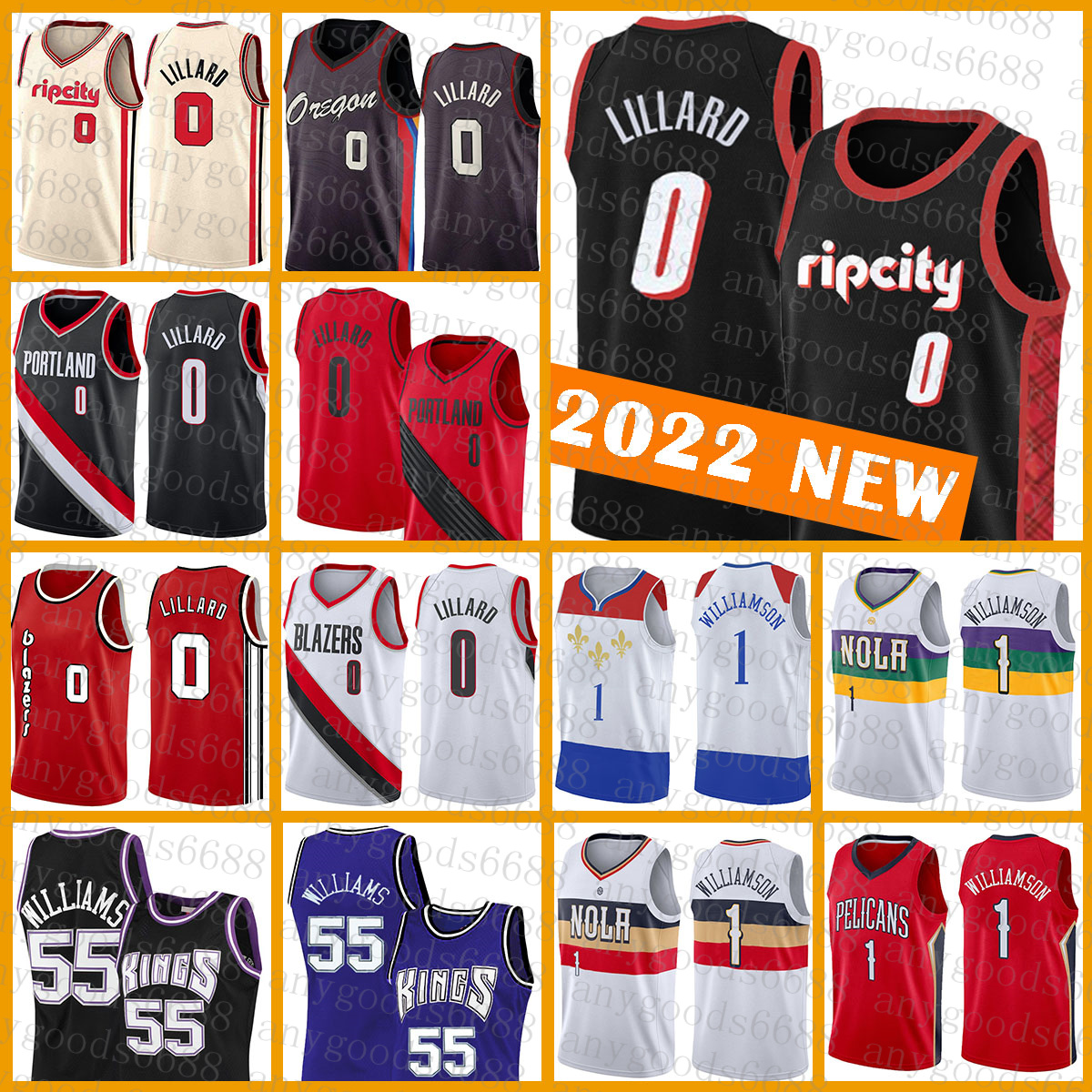 Damian Lillard Basketball Jersey Sacramentos King Portlands Red Trail Blue Blazer New Grey Orleans Gold Pelican 0 1 55 Orange Zion Jason Williams Williamson 514, Jersey-tihu
Damian Lillard Basketball Jersey Sacramentos King Portlands Red Trail Blue Blazer New Grey Orleans Gold Pelican 0 1 55 Orange Zion Jason Williams Williamson 514, Jersey-tihu
