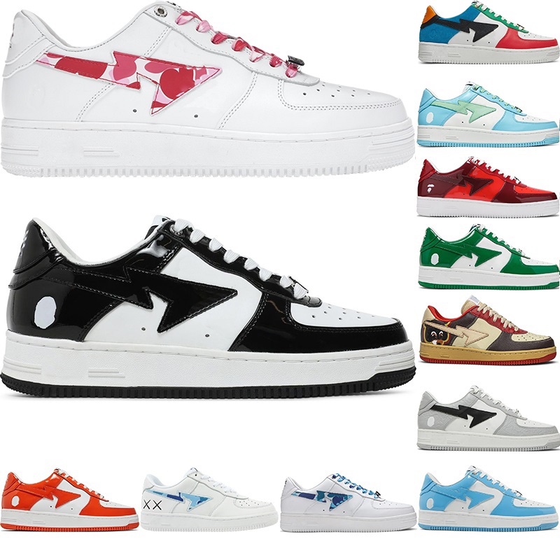 Bapestas Running Shoes Low Black White ABC Camo Pink Pastel Orange Smoke Grey Sax Beige Shadow Plate-forme Skate Sport Sneaker Mens Womens Platform Trainers
Bapestas Running Shoes Low Black White ABC Camo Pink Pastel Orange Smoke Grey Sax Beige Shadow Plate-forme Skate Sport Sneaker Mens Womens Platform Trainers