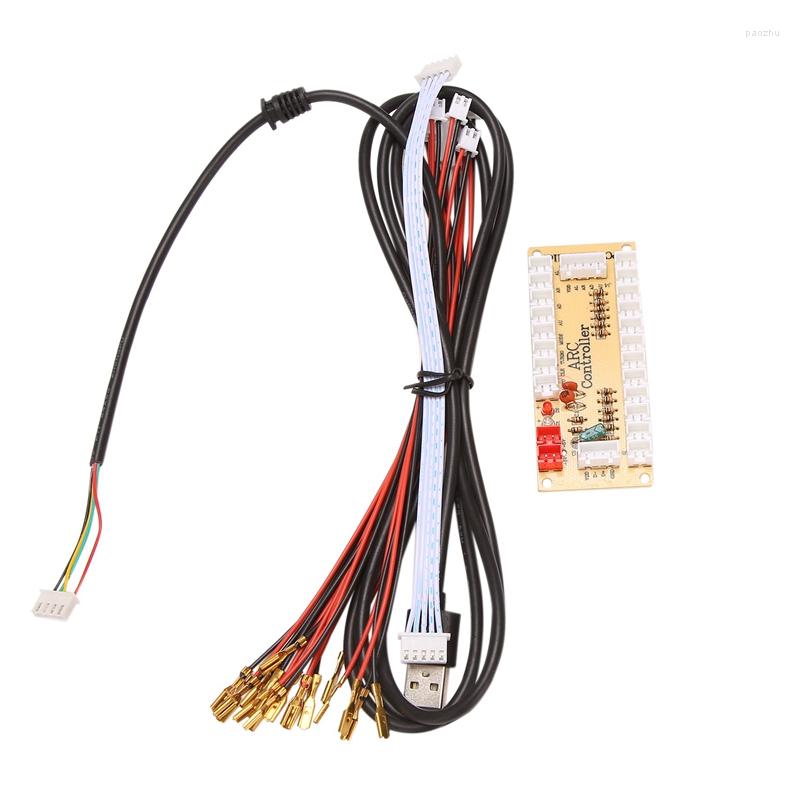 Game Controllers DIY Arcade Joystick Circuit Board PC Control Computer USB Small Card Chip Console Accessories Encoder