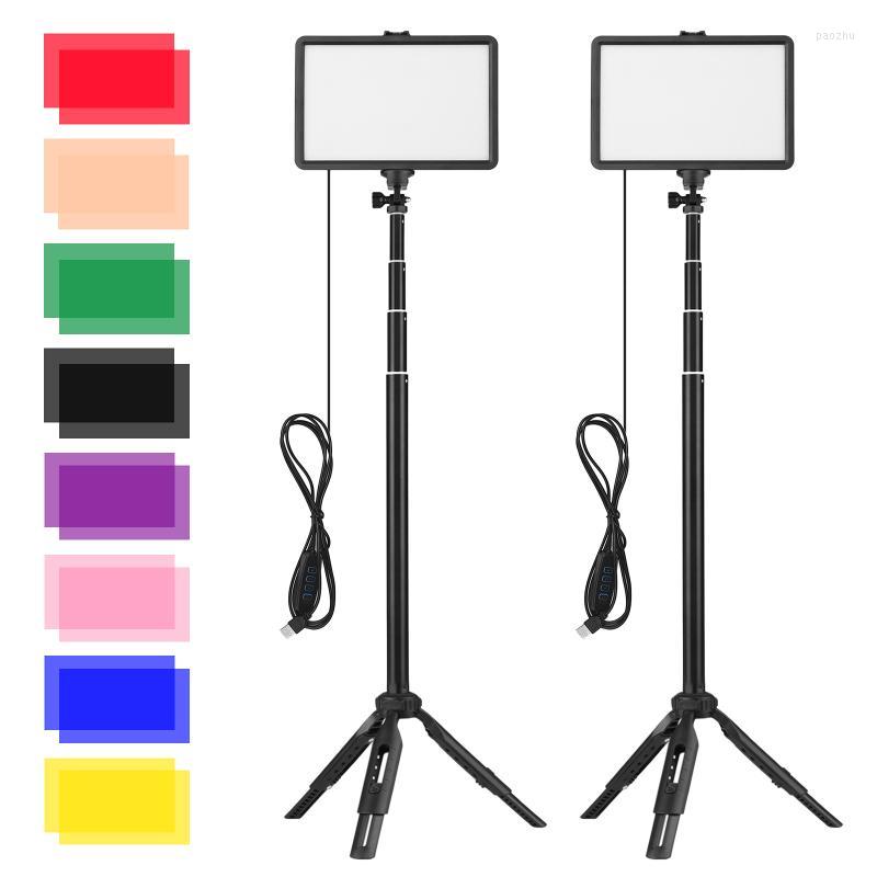 Flash Heads USB LED Video Light Kit Conference Lighting With Extendable Tripod Color Filters For Live Streaming Recording
Flash Heads USB LED Video Light Kit Conference Lighting With Extendable Tripod Color Filters For Live Streaming Recording
