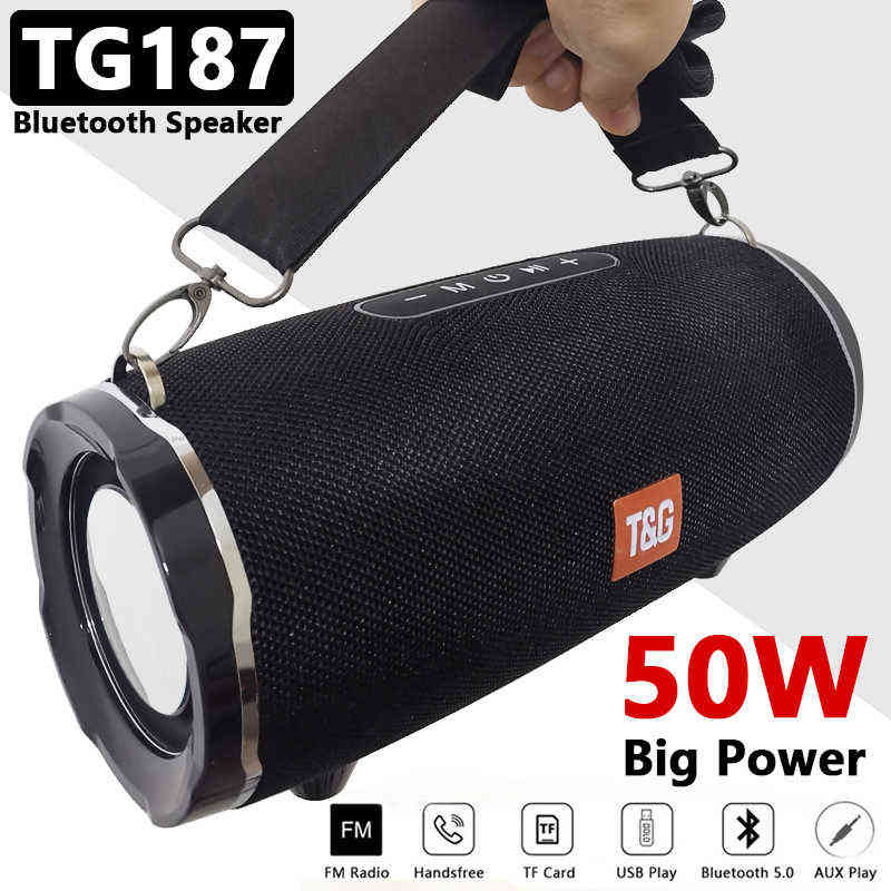 Portable Speakers 50W High Power TG187 Bluetooth Speaker Waterproof Portable Column For PC Computer Speakers Subwoofer Boom Box Music Center FM TF T220831
Portable Speakers 50W High Power TG187 Bluetooth Speaker Waterproof Portable Column For PC Computer Speakers Subwoofer Boom Box Music Center FM TF T220831