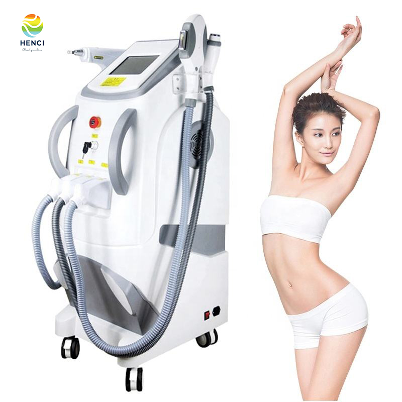 3 In 1 IPL machine RF IPL Hair Removal Q Switched ND Yag Laser Tattoo Removal Machine for Salon Use