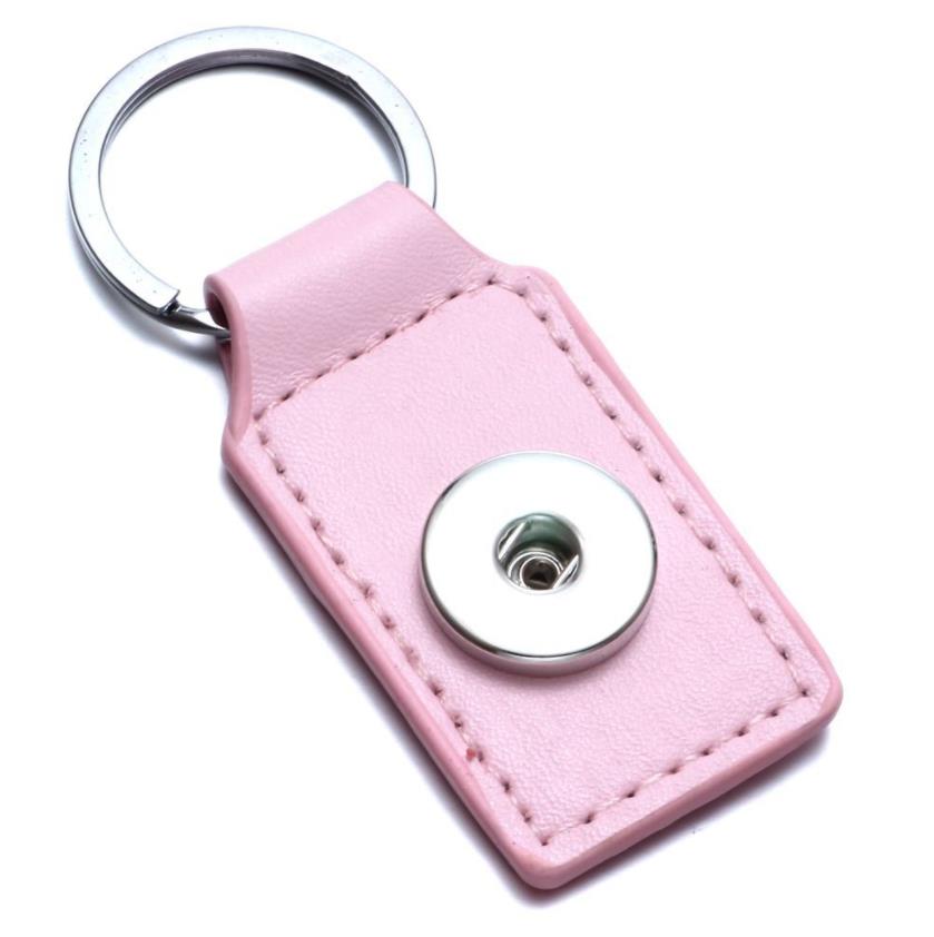 Keychains Fashion 8 Colors Pu Leather Snap Button Keychain Key Rings Fit Diy 18Mm Jewelry Drop Delivery 2021 Accessories Dhseller2010 Dhmnh
