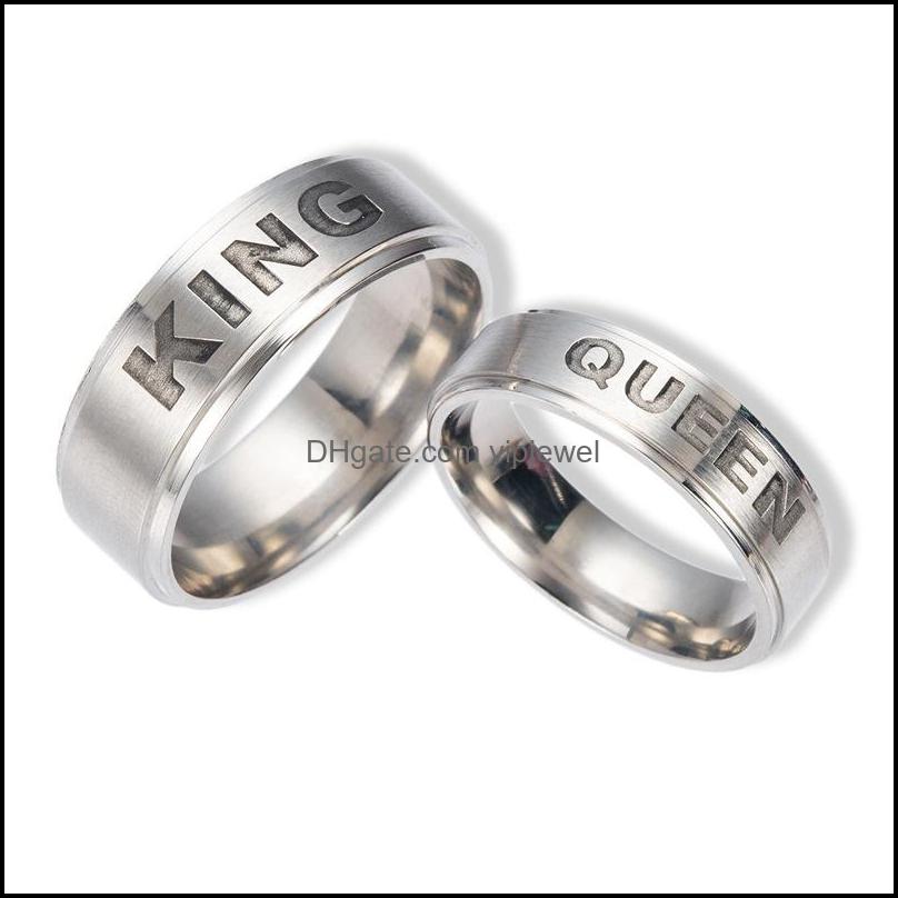 Band Rings Stainless Steel Jewelry Letters King Queen Ring Titanium Crown Couple Finger Drop Delivery 2021 Vipjewel Dhesh
Band Rings Stainless Steel Jewelry Letters King Queen Ring Titanium Crown Couple Finger Drop Delivery 2021 Vipjewel Dhesh