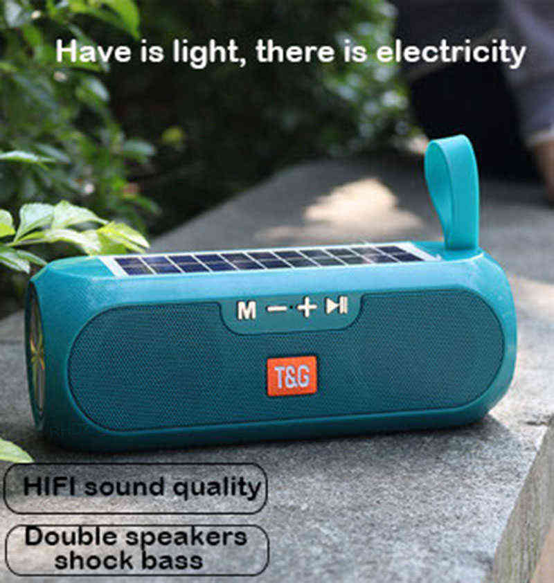 Portable Speakers Bluetooth speaker wireless solar speakers portable outdoor subwoofer support USB aux tf 3D stereo surround tws loudspeaker TG182 T220831
Portable Speakers Bluetooth speaker wireless solar speakers portable outdoor subwoofer support USB aux tf 3D stereo surround tws loudspeaker TG182 T220831
