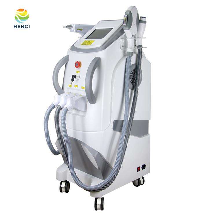 Professional Q Switch Nd Yag Laser Tattoo Removal Machine Pigments Ipl Opt Hair Remover Elight Wrinkle Reducing Machines 3 Handles