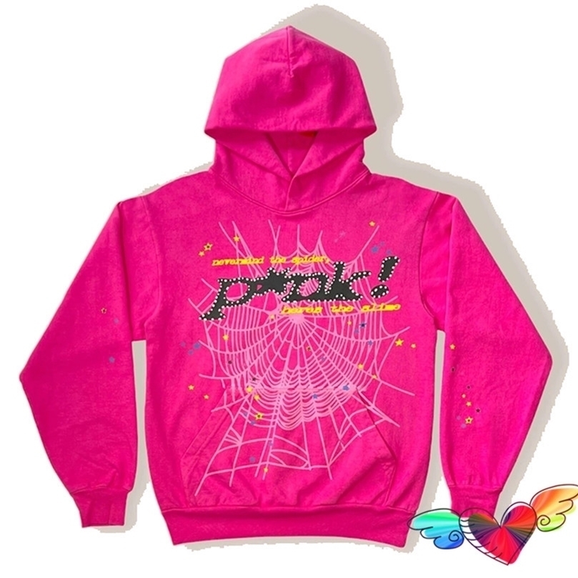 Mens Hoodies Sweatshirts Young Thug Pink Sp5der 555555 Hoodie Men Women 1 1 High Quality Foam Print Spider Web Graphic 555555 Sweatshirts Pullovers 220831, 15
Mens Hoodies Sweatshirts Young Thug Pink Sp5der 555555 Hoodie Men Women 1 1 High Quality Foam Print Spider Web Graphic 555555 Sweatshirts Pullovers 220831, 15