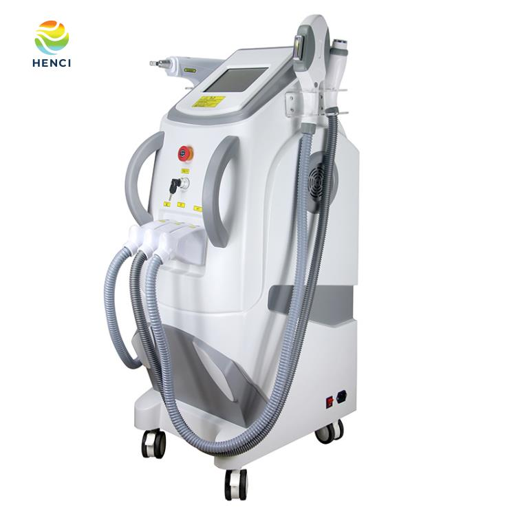 Professional Q Switch Nd Yag Laser Tattoo Removal Machine Pigments Ipl Opt Hair Remover Elight Wrinkle Reducing Machines 3 Handles