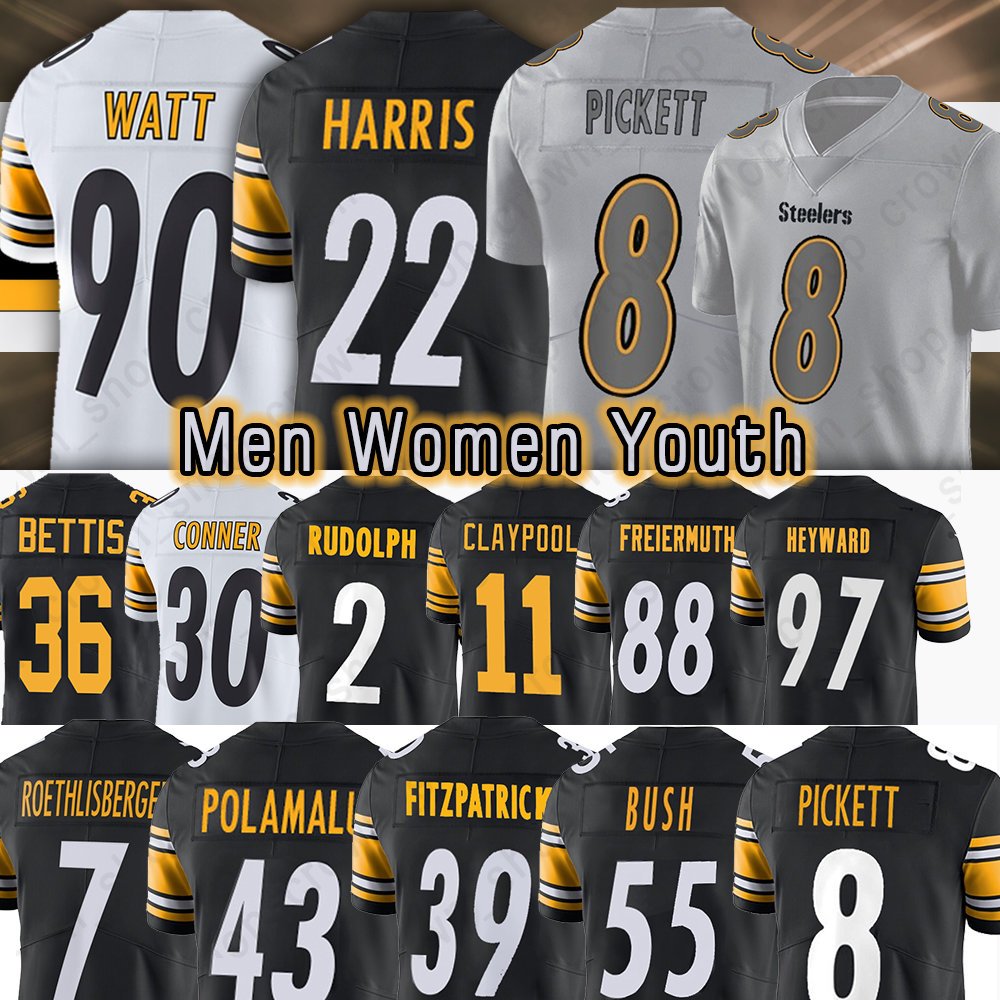 8 Kenny Pickett Pittsburghs Steeleres 22 Najee Harris Football Jerseys Cameron Heyward T.J. Watt Pat Freiermuth Minkah Fitzpatrick Mitch Trubisky George Pickens, Men(gang ren)
8 Kenny Pickett Pittsburghs Steeleres 22 Najee Harris Football Jerseys Cameron Heyward T.J. Watt Pat Freiermuth Minkah Fitzpatrick Mitch Trubisky George Pickens, Men(gang ren)