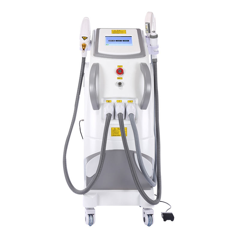 Professional Q Switch Nd Yag Laser Tattoo Removal Machine Pigments Ipl Opt Hair Remover Elight Wrinkle Reducing Machines 3 Handles