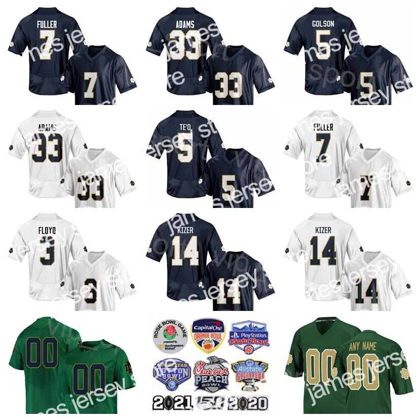American College Football Wear NCAA College Football Fighting Irish 33 Josh Adams Jersey 14 DeShone Kizer 5 Manti Teo 5 Everett Golson 7 Will Fuller V 3 Michael Floyd, Navy blue
American College Football Wear NCAA College Football Fighting Irish 33 Josh Adams Jersey 14 DeShone Kizer 5 Manti Teo 5 Everett Golson 7 Will Fuller V 3 Michael Floyd, Navy blue