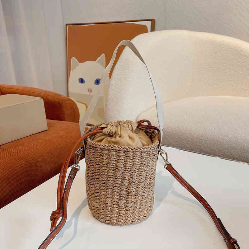 Drawstring Beach Bags Summer Tote Women Handbag Vacation Shoulder s Luxury Designer Brand Crossbody Female Woven Bucket with Inner Pocket 220324h, Dark khaki
Drawstring Beach Bags Summer Tote Women Handbag Vacation Shoulder s Luxury Designer Brand Crossbody Female Woven Bucket with Inner Pocket 220324h, Dark khaki