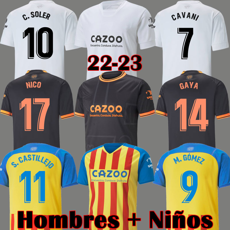 22 23 GAYA soccer jerseys VCF Third jersey 2022 2023 CAVANI GAMEIRO camisetas de futbol SOLER M. Florenzi M.Gomez men kids kit BRYAN football shirts top 111 2022
22 23 GAYA soccer jerseys VCF Third jersey 2022 2023 CAVANI GAMEIRO camisetas de futbol SOLER M. Florenzi M.Gomez men kids kit BRYAN football shirts top 111 2022