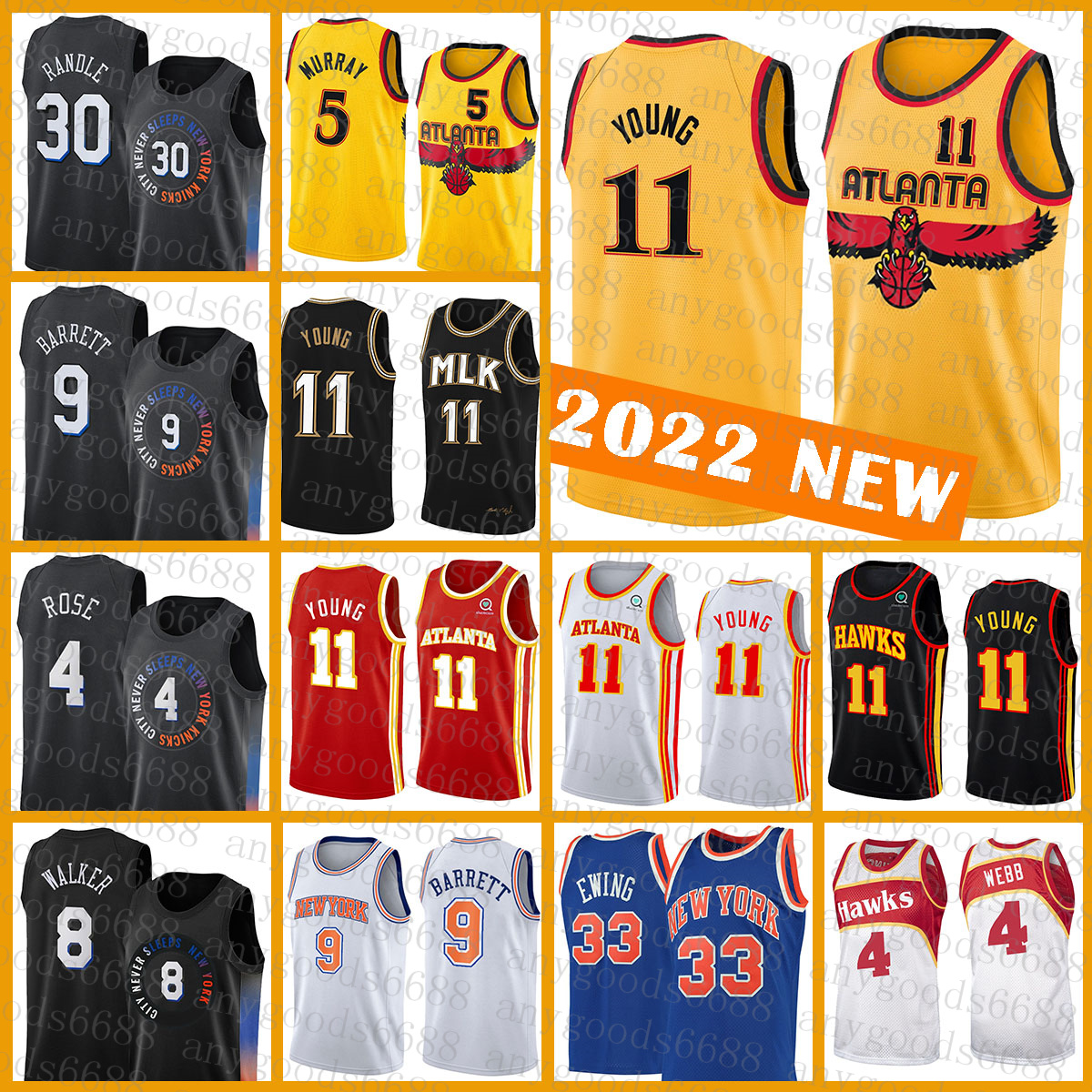 Trae Young Basketball Jersey Atlantas Hawk New Red York Blue Knick 11 5 9 30 4 8 Orange Dejounte Murray RJ Barrett Julius Randle Derrick Rose Kemba Walker 542, Jersey-nks
Trae Young Basketball Jersey Atlantas Hawk New Red York Blue Knick 11 5 9 30 4 8 Orange Dejounte Murray RJ Barrett Julius Randle Derrick Rose Kemba Walker 542, Jersey-nks