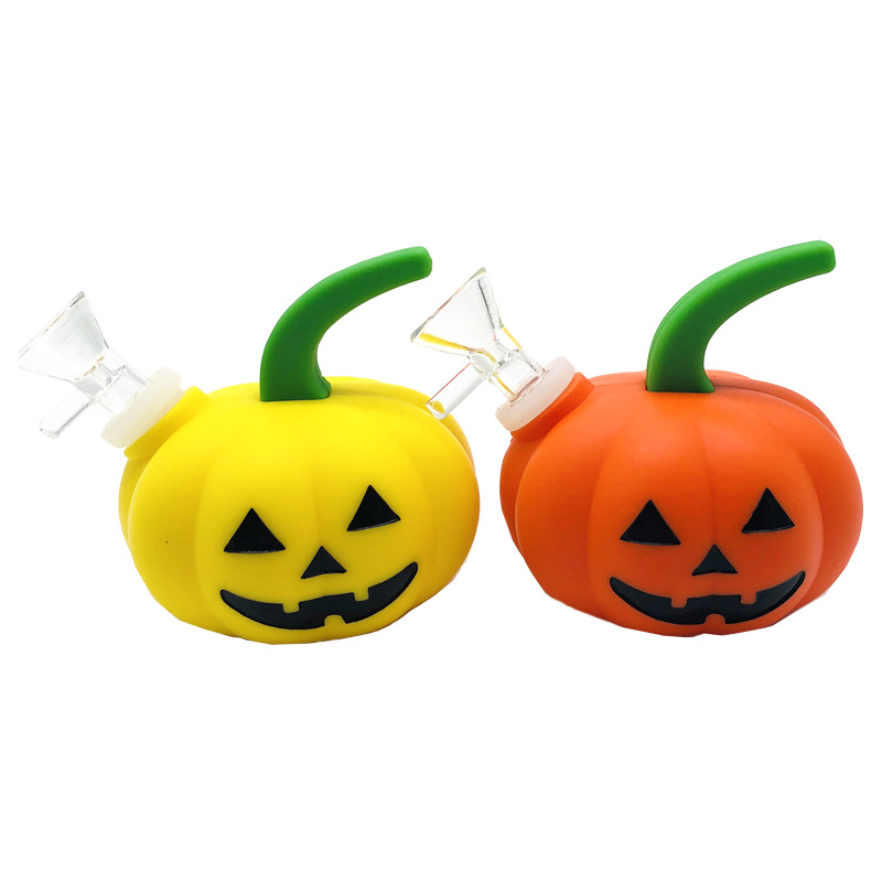 Smoking Pipes Pumpkin Hookah Halloween Silicone Water Pipe Bongs Tobacco Pipe Glass Bong Easy Cleaning DHL Free GC0831
Smoking Pipes Pumpkin Hookah Halloween Silicone Water Pipe Bongs Tobacco Pipe Glass Bong Easy Cleaning DHL Free GC0831
