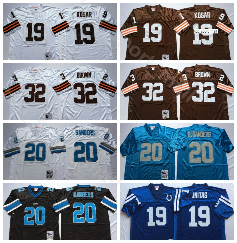 NCAA Football 20 Barry Sanders Jersey 32 Jim Brown 19 Bernie Kosar 19 Johnny Unitas Man Vintage White Blue All Stitched Good, 20 white
NCAA Football 20 Barry Sanders Jersey 32 Jim Brown 19 Bernie Kosar 19 Johnny Unitas Man Vintage White Blue All Stitched Good, 20 white