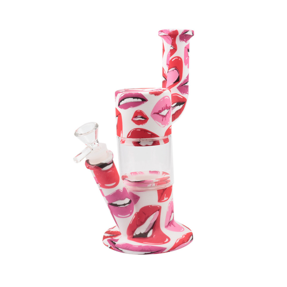 Fodd grade 8.7" Hookahs Silicone Bongs Water Transfer Printed Water Pipe With Diffuse Downstem Small Mini Oil Dab Rig Portable Accessories
Fodd grade 8.7" Hookahs Silicone Bongs Water Transfer Printed Water Pipe With Diffuse Downstem Small Mini Oil Dab Rig Portable Accessories
