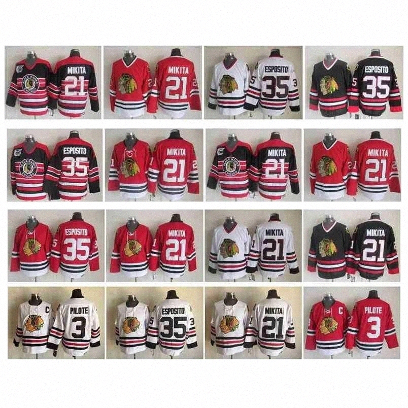 College Hockey Wears jersey 95 Chicago Blackhawks Hockey Jersey 21 Stan Mikita 3 Pierre Pilote 35 Tony Esposito Vintage CCM Authentic 100% Stitched Je ''nhl''je 98Fo#, As pic
College Hockey Wears jersey 95 Chicago Blackhawks Hockey Jersey 21 Stan Mikita 3 Pierre Pilote 35 Tony Esposito Vintage CCM Authentic 100% Stitched Je ''nhl''je 98Fo#, As pic