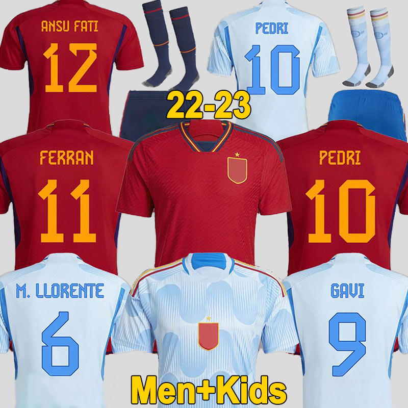2022 spain soccer jersey fans player version PEDRI ANSU GAVI FATI FERRAN TORRES MORATA football shirt KOKE AZPILICUETA men and kids kits sets, 2022 away adult player world cup
2022 spain soccer jersey fans player version PEDRI ANSU GAVI FATI FERRAN TORRES MORATA football shirt KOKE AZPILICUETA men and kids kits sets, 2022 away adult player world cup