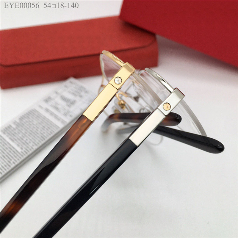 New fashion design optical glasses metal half frame model 00056 simple and versatile style pilot transparent lens can be prescription clear lenses