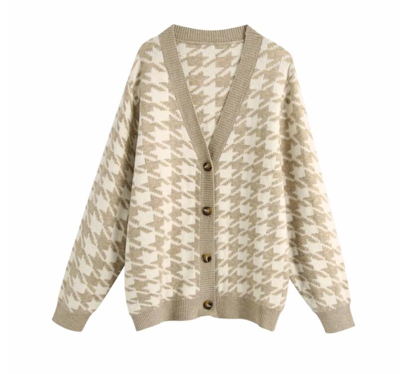 Womens Sweaters vintage Outerwear Kawaii V Neck Color Block Argyle Sweater Cardigan Single Breasted Women Tops, Blue
Womens Sweaters vintage Outerwear Kawaii V Neck Color Block Argyle Sweater Cardigan Single Breasted Women Tops, Blue