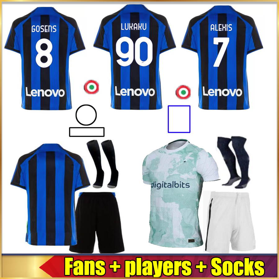 22 23 Inters Player fans soccer jerseys men kids kit 2022 2023 Camisetas De Futbol LUKAKU BARELLA VIDAL LAUTARO ERIKSEN ALEXIS DZEKO CORREA UNIFORMS Camiseta Futbol, 22-23 away patch 2
22 23 Inters Player fans soccer jerseys men kids kit 2022 2023 Camisetas De Futbol LUKAKU BARELLA VIDAL LAUTARO ERIKSEN ALEXIS DZEKO CORREA UNIFORMS Camiseta Futbol, 22-23 away patch 2