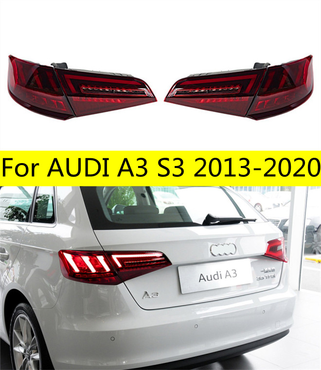 Automotive Accessories taillights for AUDI A3 S3 Sportback Hatchback LED Tail Light 20 13-20 20 A3 Rear Fog Brake Turn Signal Lamp