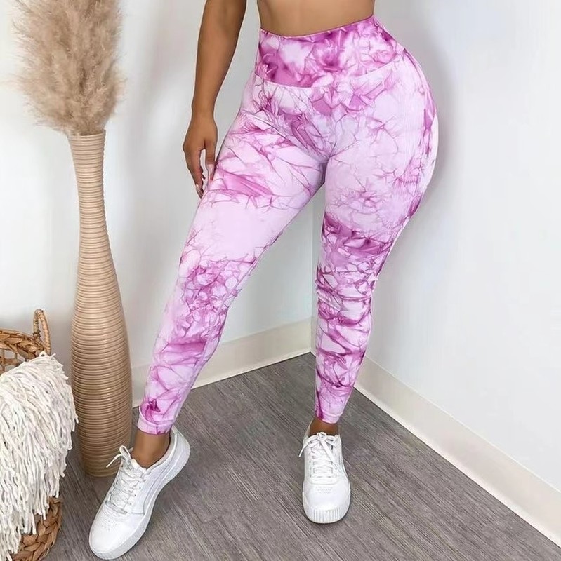 Womens Leggings 12 Colors Tie Dye Seamless Leggings Push Up Women Mallas Sports Fitness Contour Yoga Running Pants Elastic Butt Lifting Leggins 220831