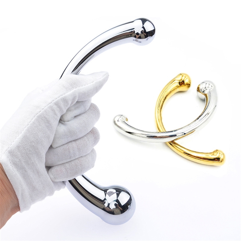 Adult Toys The Gspot Wand Massage Stick Pure Stainless Steel Pspot Massager Prostate Sex Drop 220831