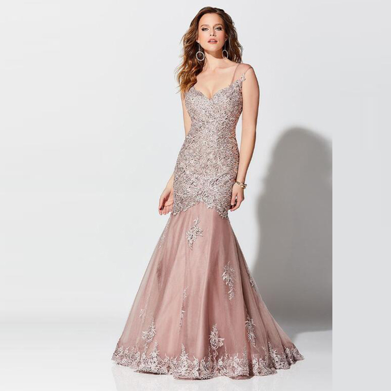 Elegant Mermaid Lace Mother of the Bride Dresses Gray Applique Sweetheart Neck Open Back Sleeveless Straps Long Wedding Party Gowns Plus Size Evening 